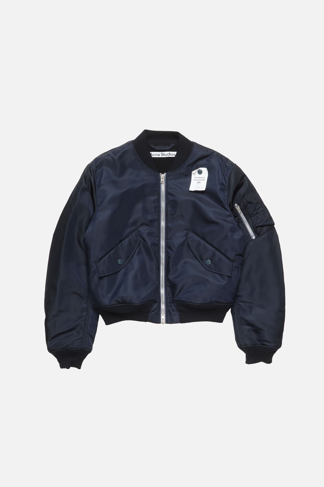 Nylon bomber jacket - Evening blue