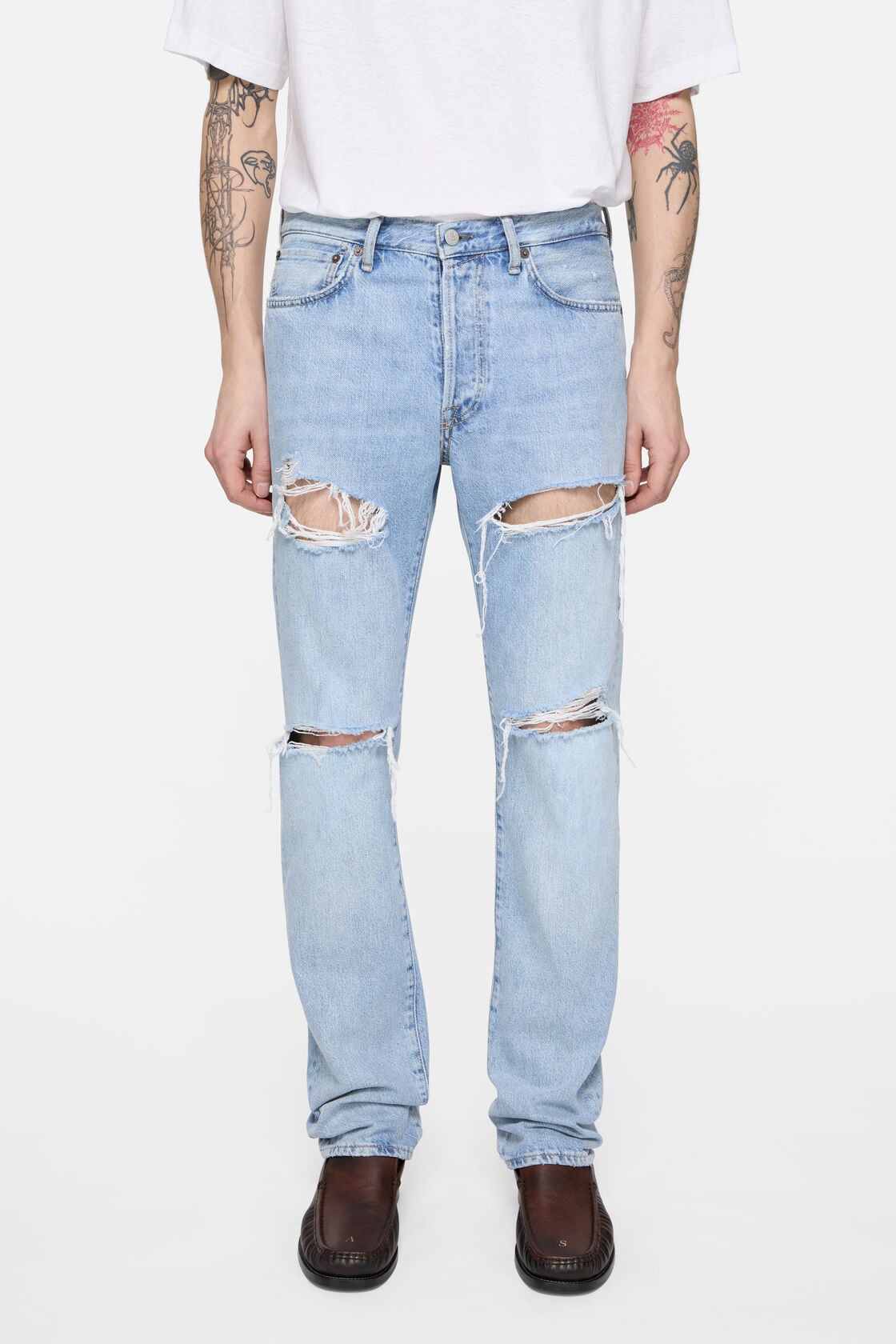 Distressed jeans - 1996M - Light blue