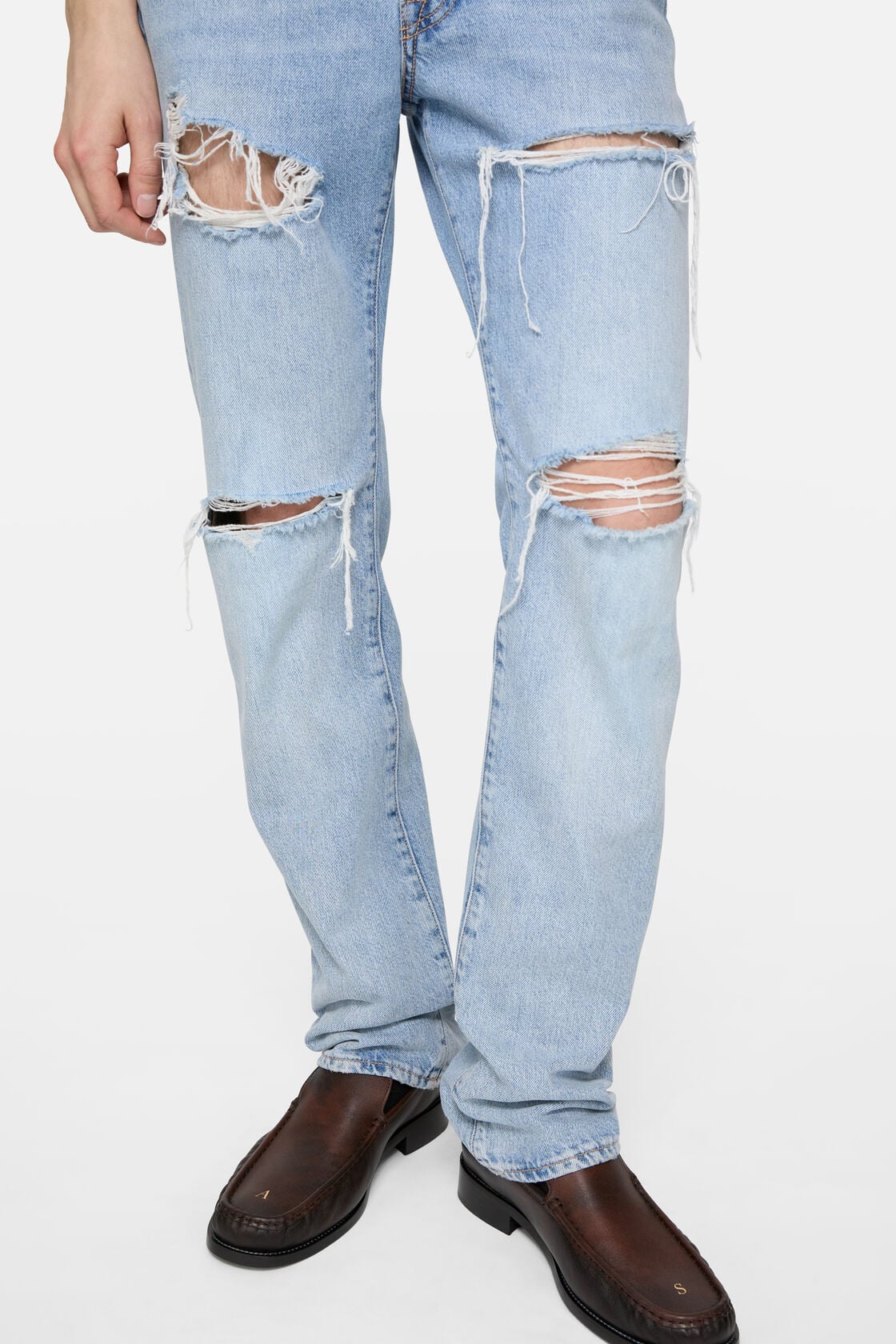 Distressed jeans - 1996M - Light blue