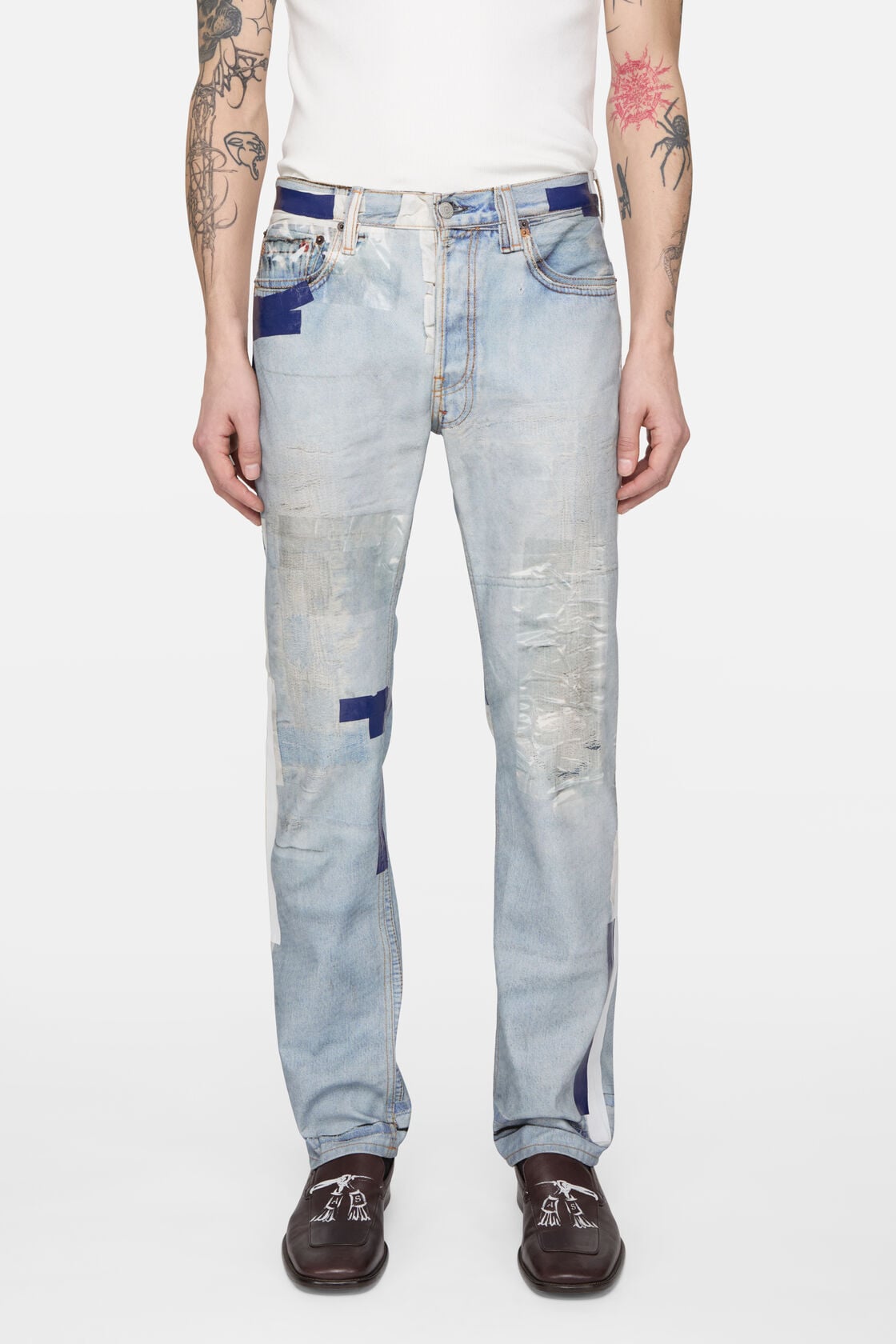 Trompe-l'œil tape jeans - 1996M - Light blue