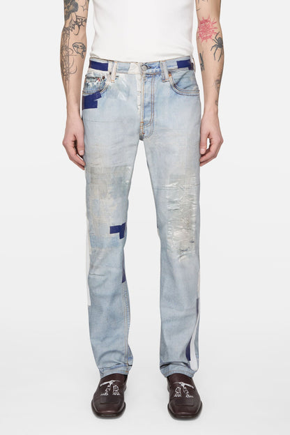 Trompe-l'œil tape jeans - 1996M - Light blue