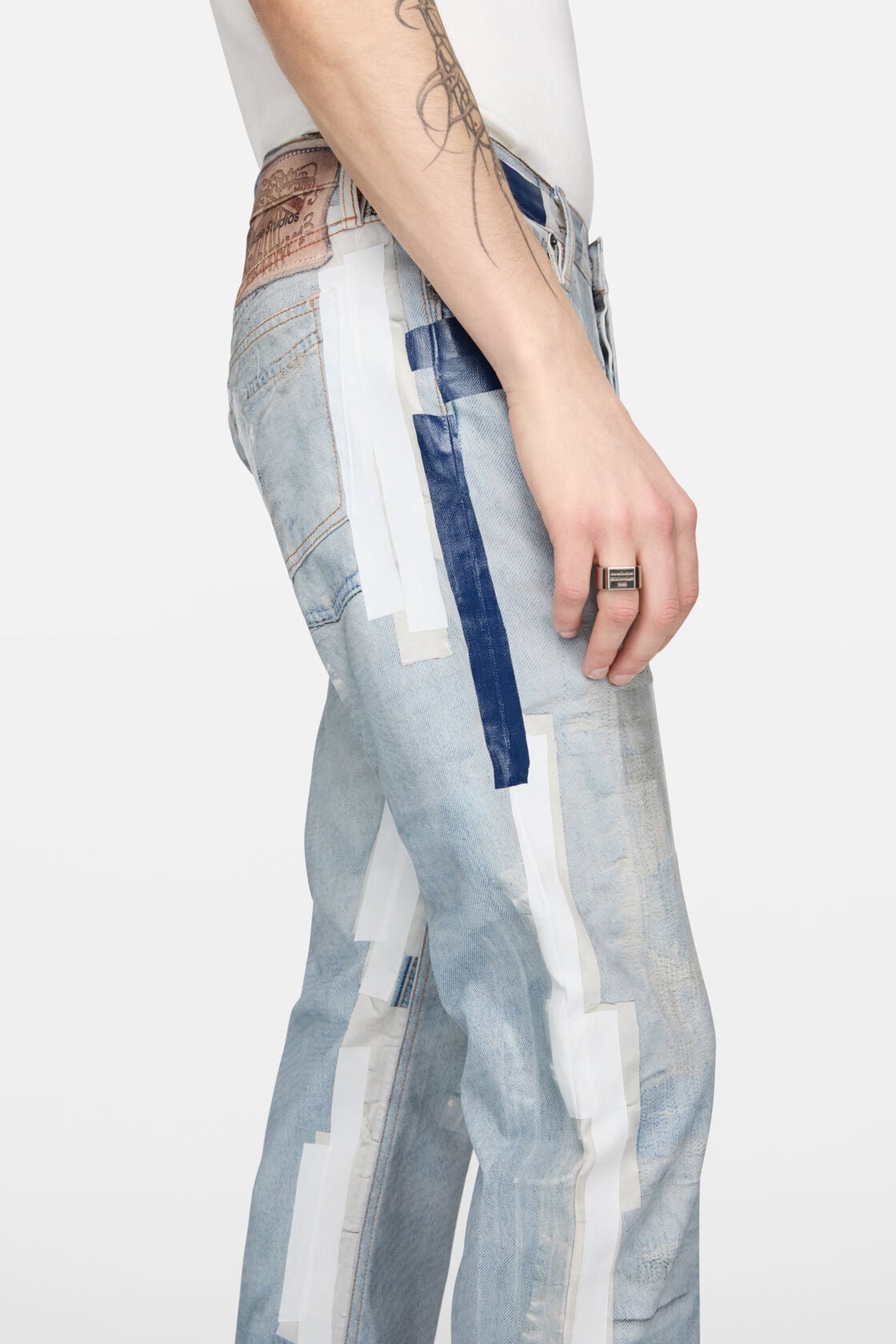 Trompe-l'œil tape jeans - 1996M - Light blue