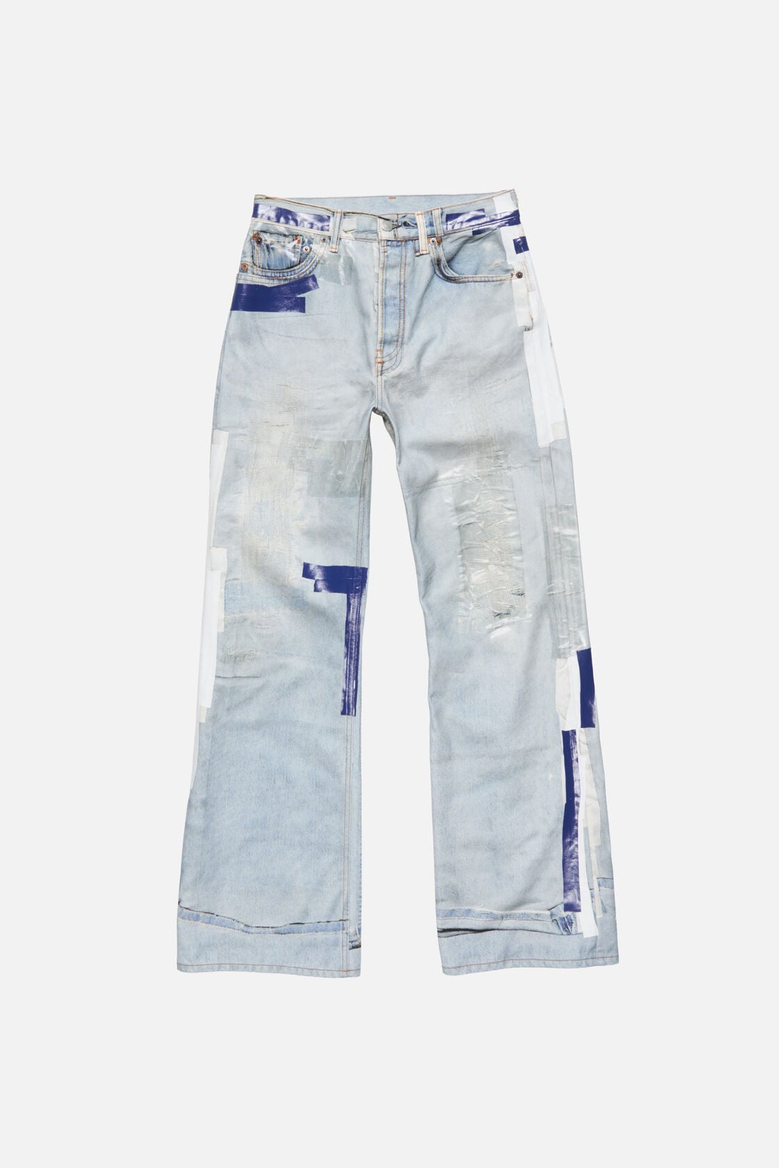 Trompe-l’œil tape jeans - 2021M - Light blue
