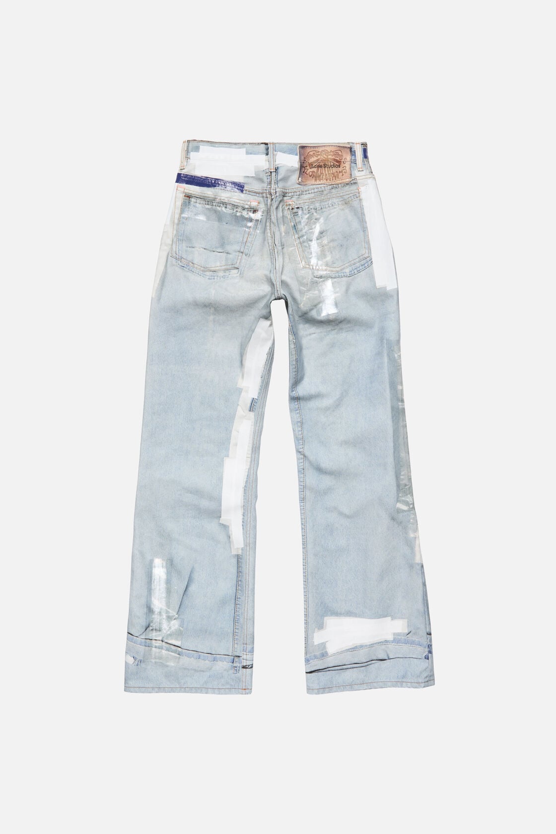 Trompe-l’œil tape jeans - 2021M - Light blue
