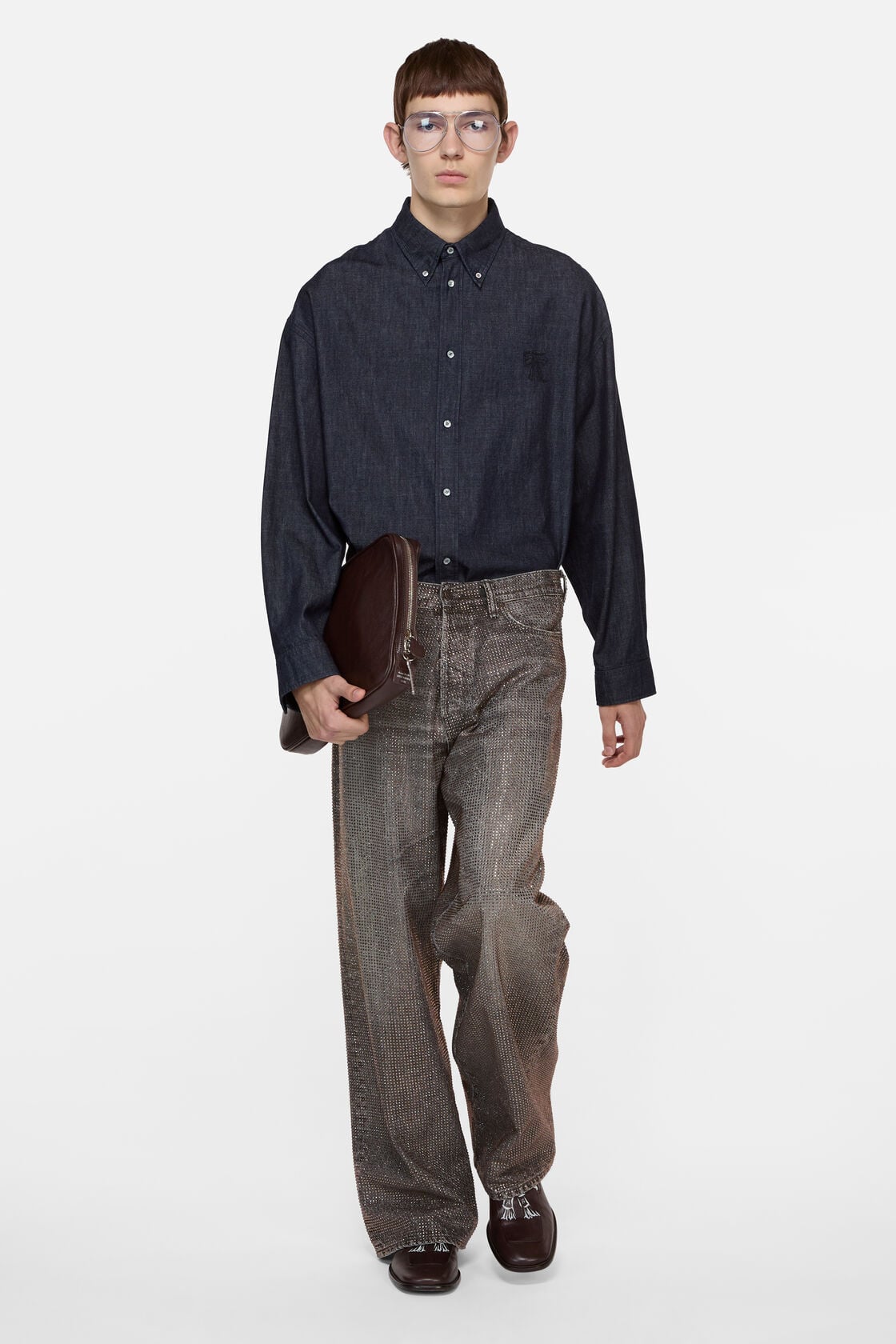Loose rhinestone jeans – 1981 - Washed Black