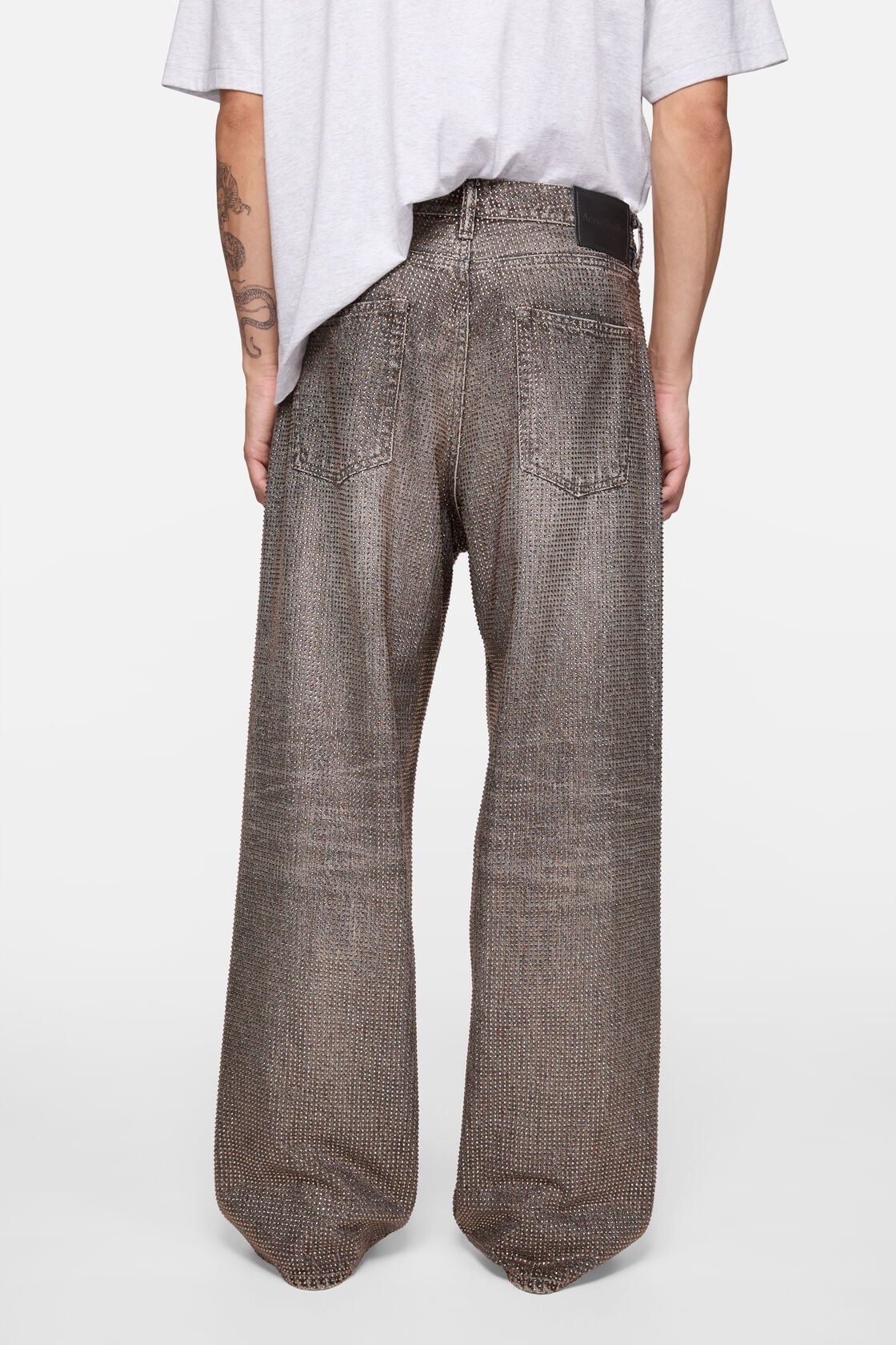 Loose rhinestone jeans – 1981 - Washed Black