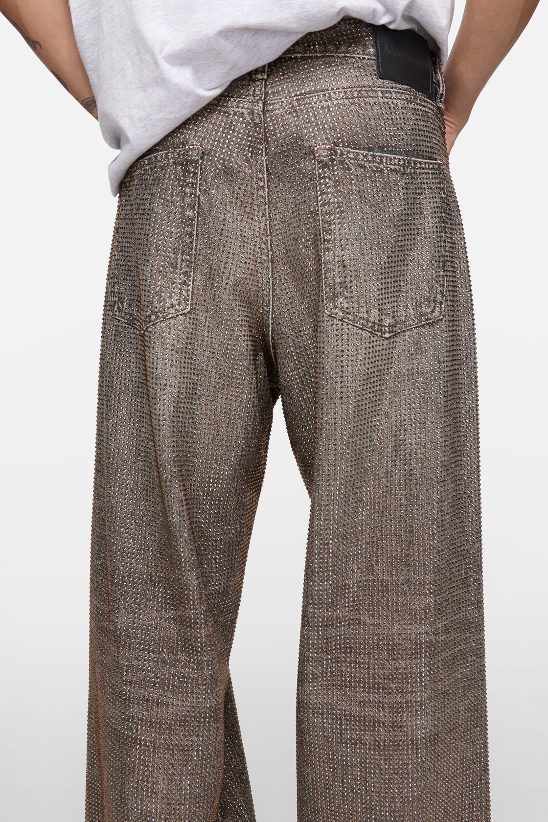 Loose rhinestone jeans – 1981 - Washed Black