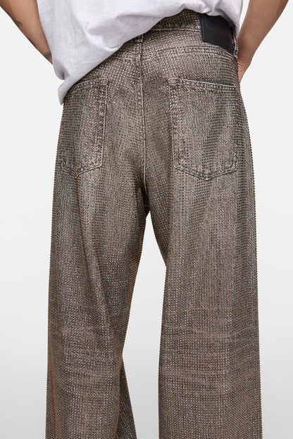 Loose rhinestone jeans – 1981 - Washed Black