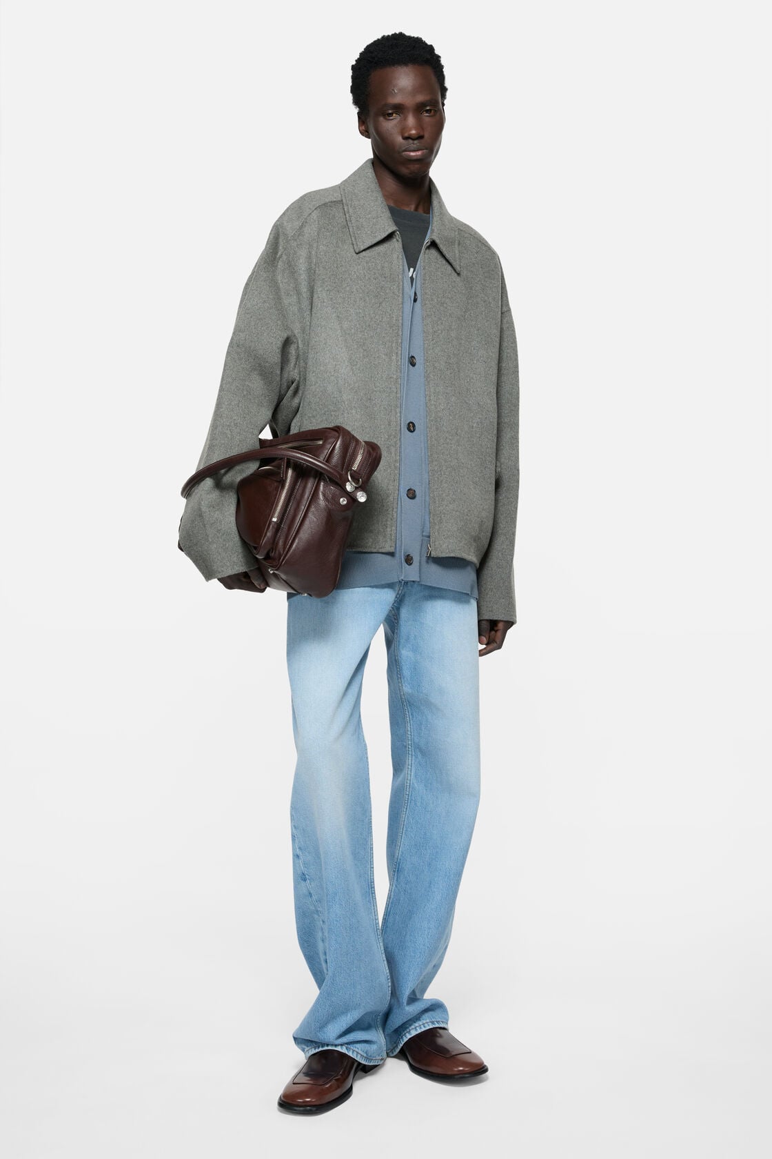 Cashmere blend jacket - Vintage grey melange