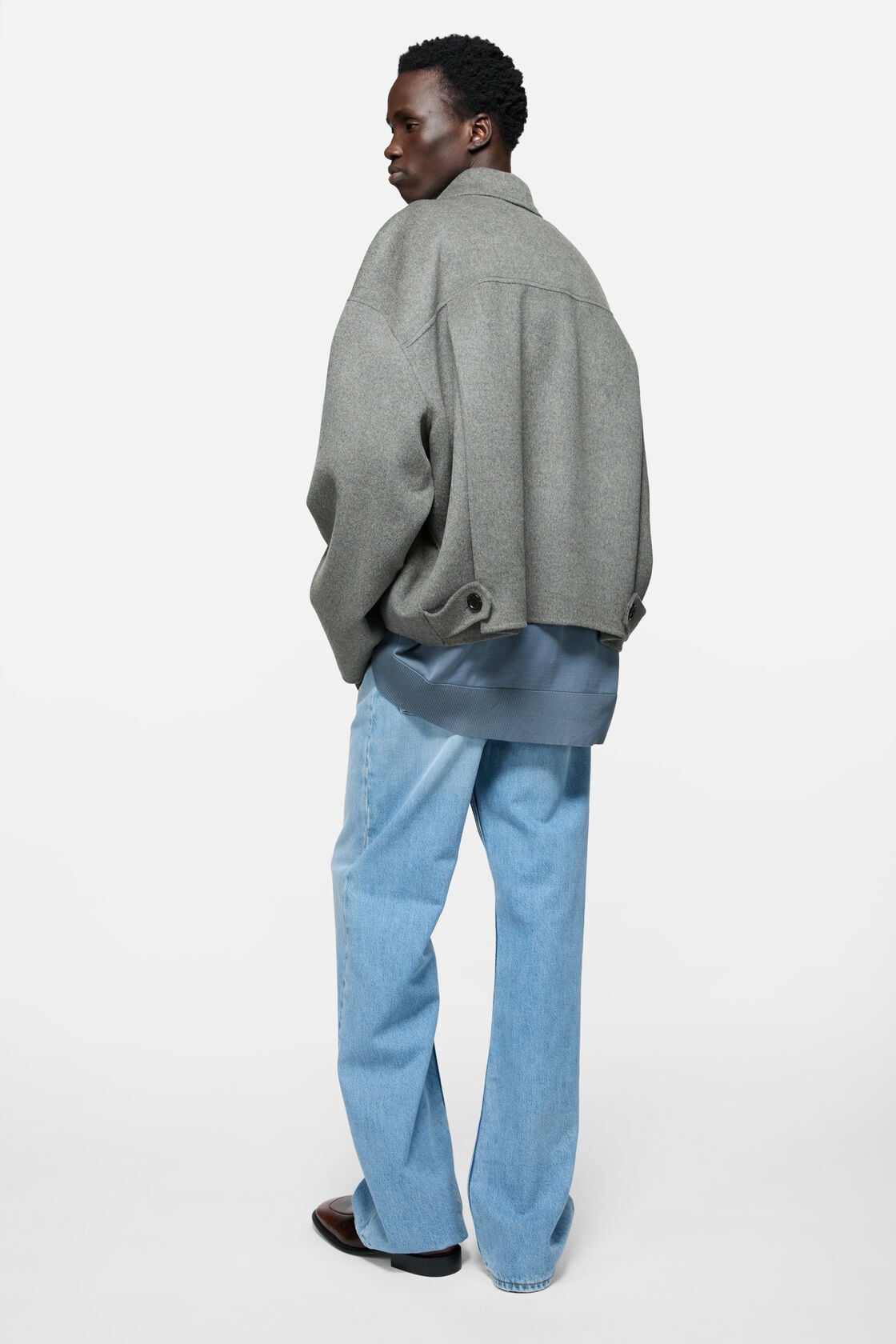 Cashmere blend jacket - Vintage grey melange