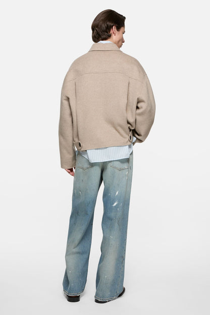 Cashmere blend jacket - Oatmeal melange