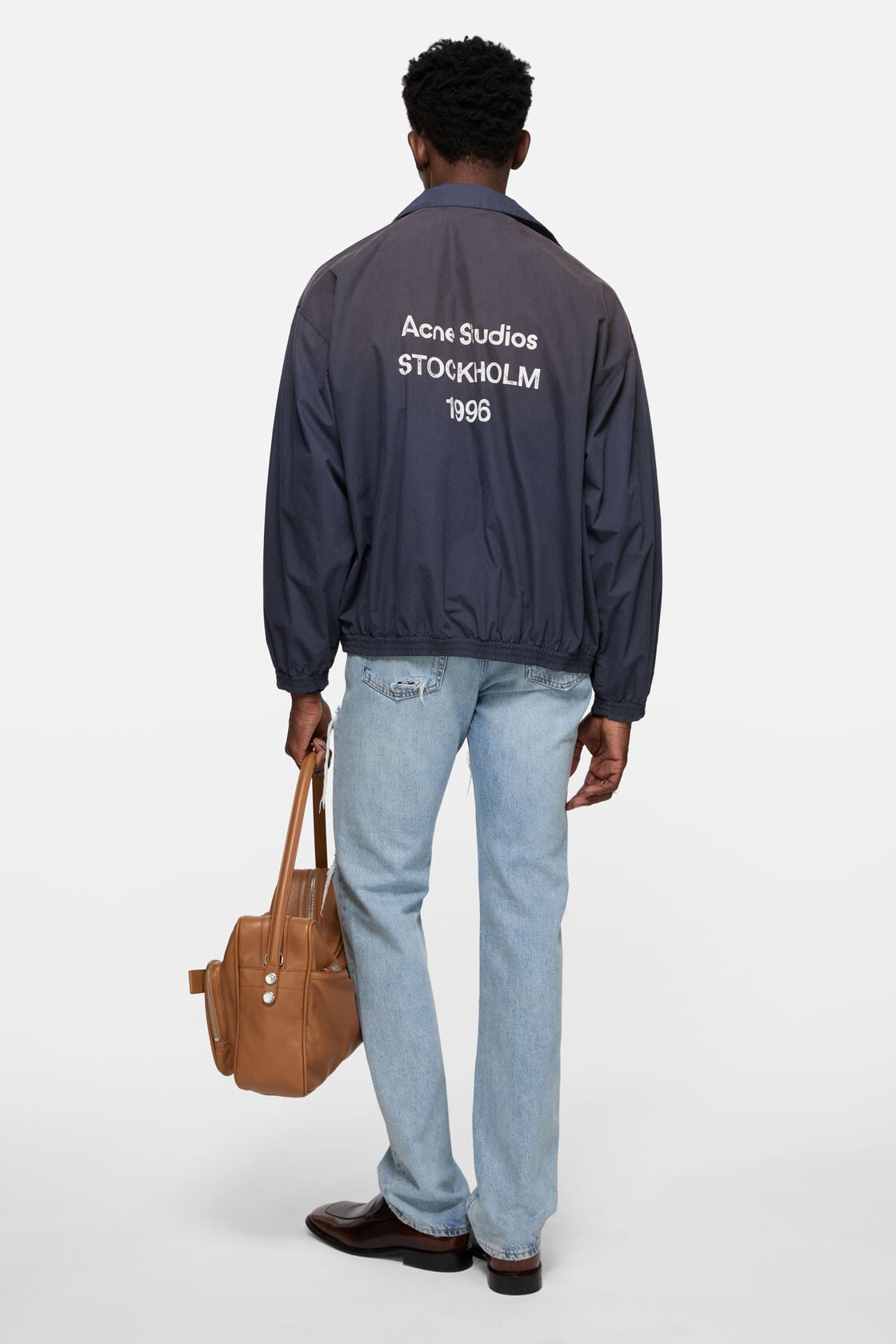 Washed logo jacket - Navy