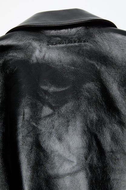Leather biker jacket - Black