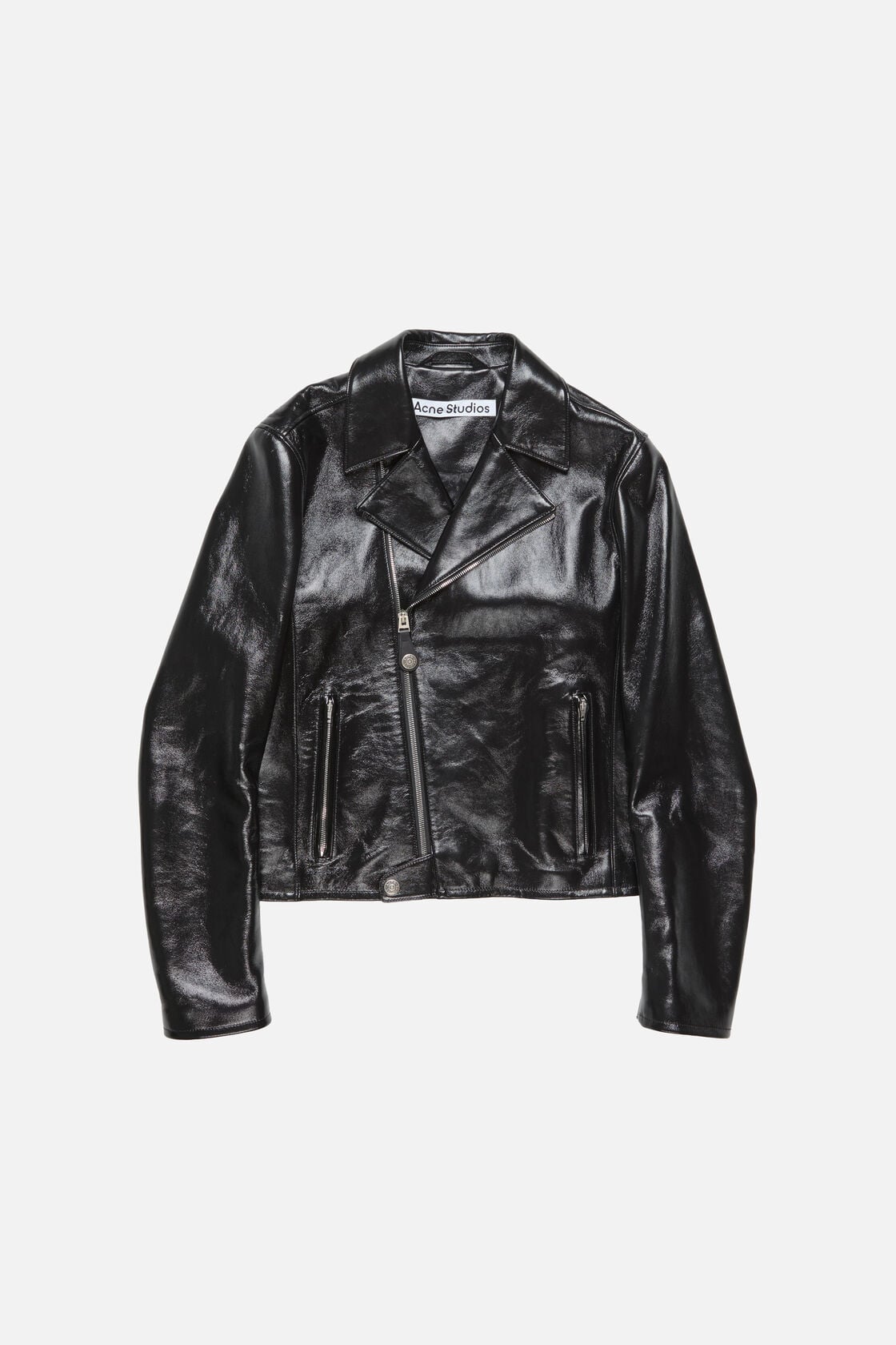 Leather biker jacket - Black