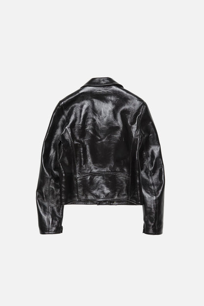 Leather biker jacket - Black