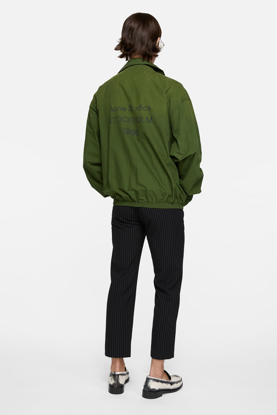 Washed logo jacket - Forest green