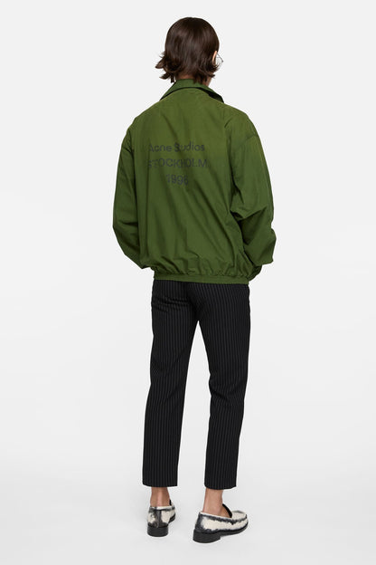 Washed logo jacket - Forest green
