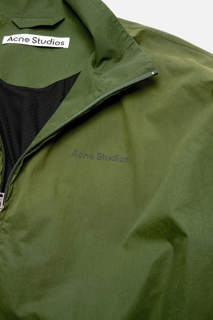 Washed logo jacket - Forest green