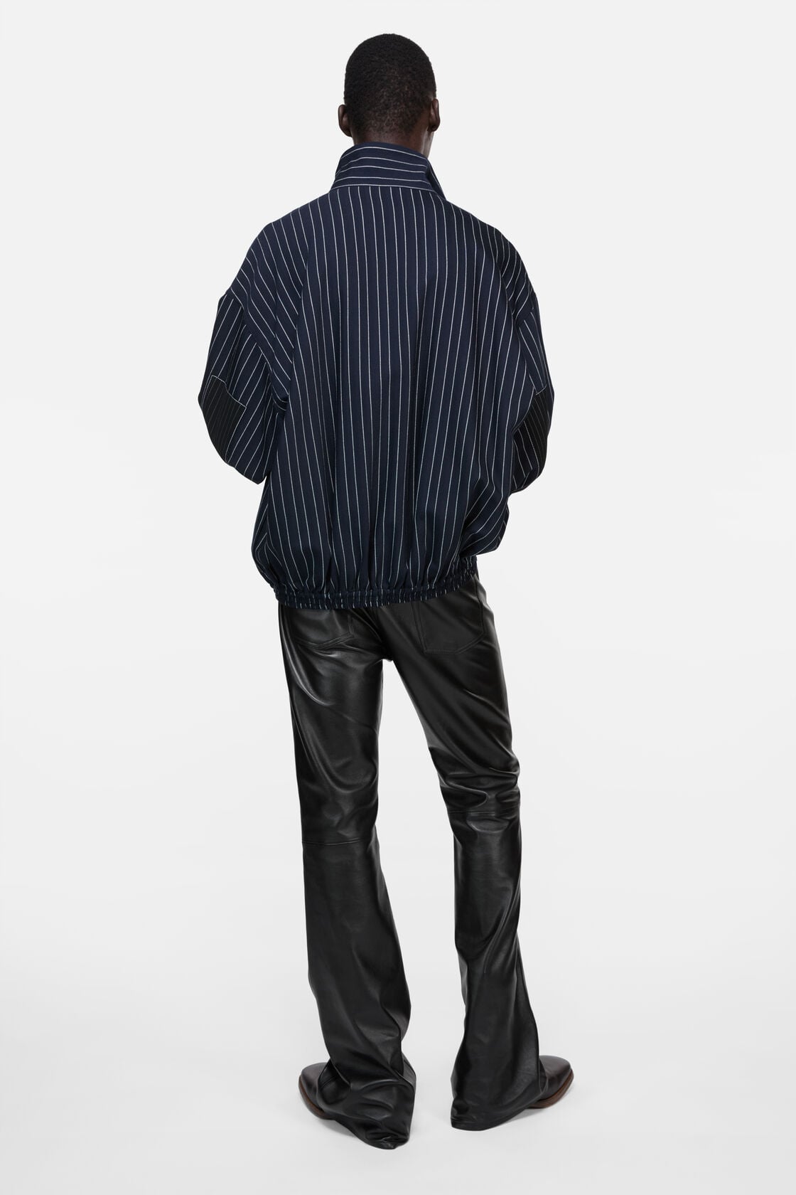 Pinstripe jacket - Navy/white
