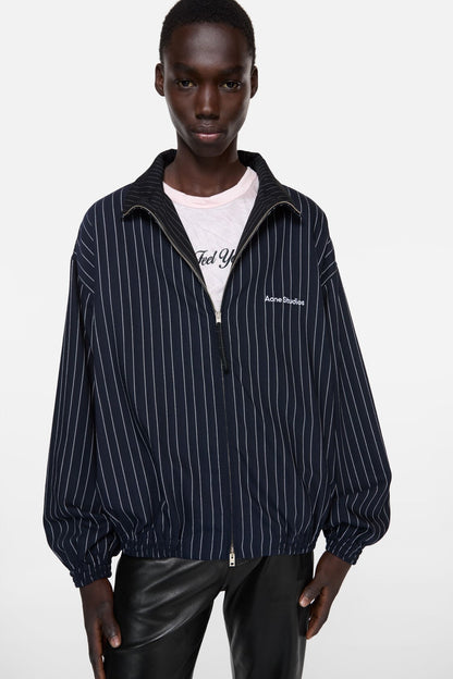 Pinstripe jacket - Navy/white