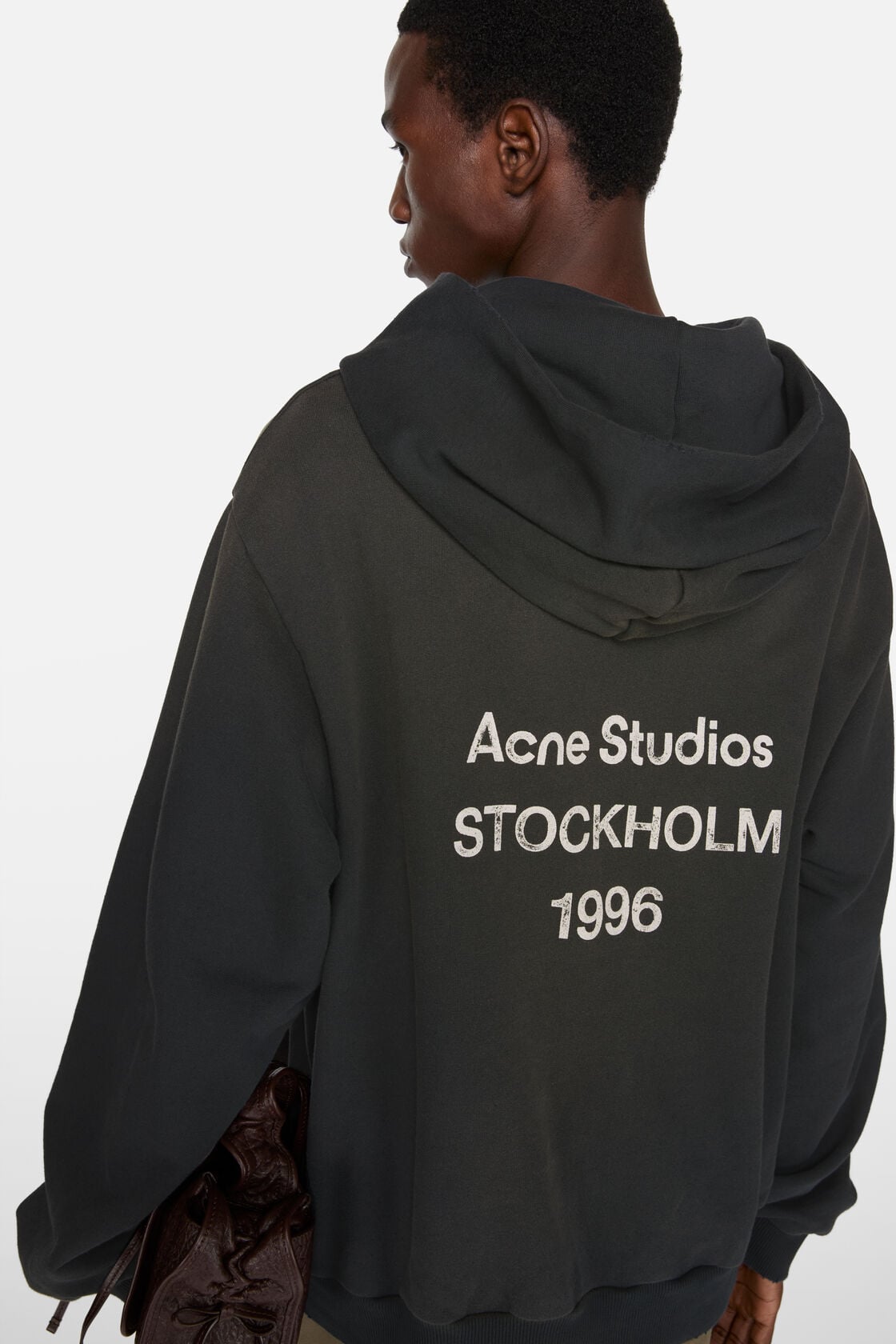 Fleece logo hoodie - Black