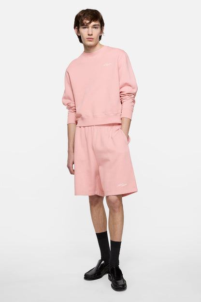 Fleece sweatshirt with logo - Faded pink
