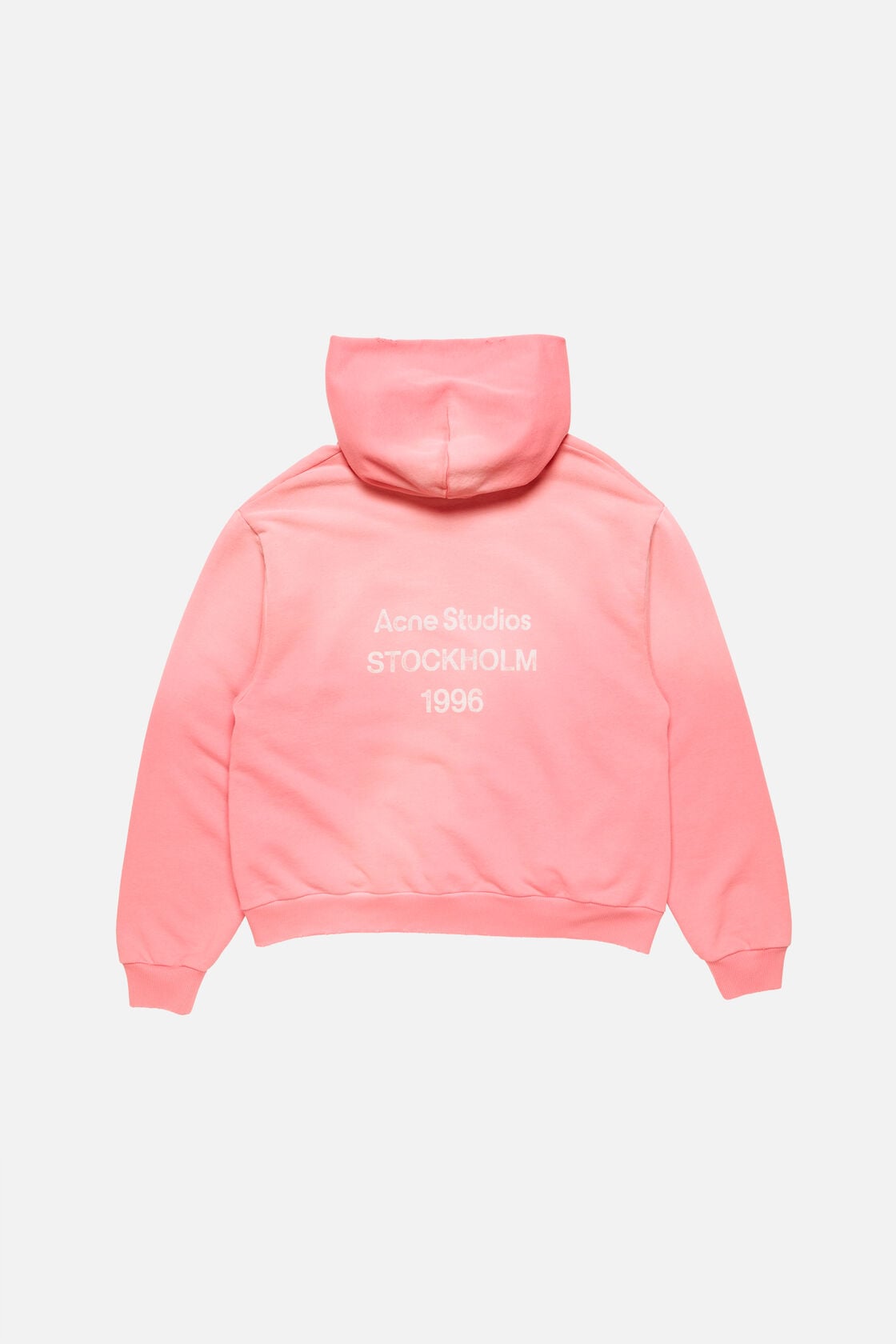 Fleece logo hoodie - Tango pink