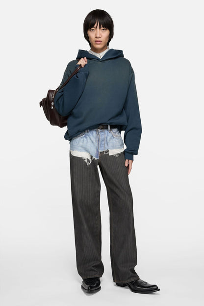 Fleece logo hoodie - Deep blue