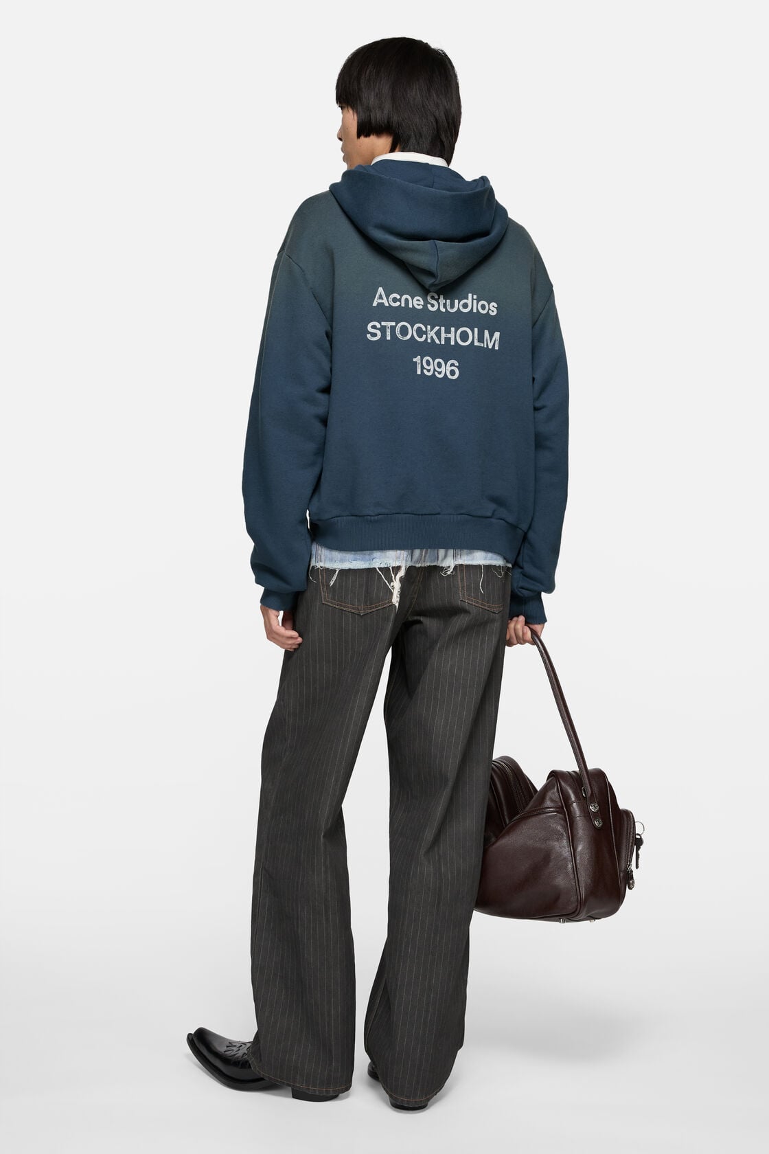 Fleece logo hoodie - Deep blue