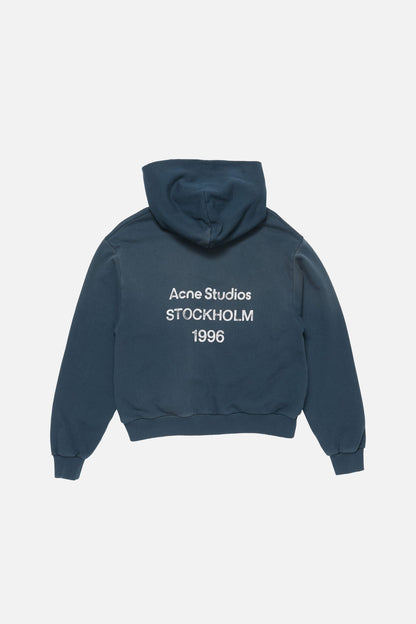 Fleece logo hoodie - Deep blue