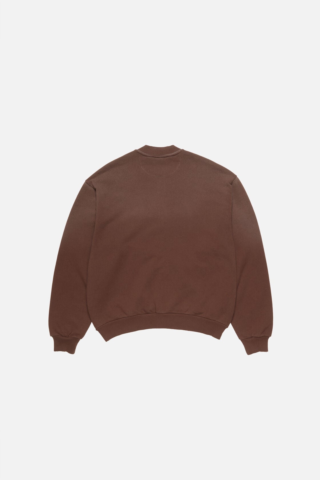 Washed zip-up cardigan - Chocolate brown