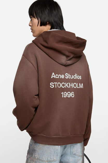 Fleece logo hoodie - Chocolate brown