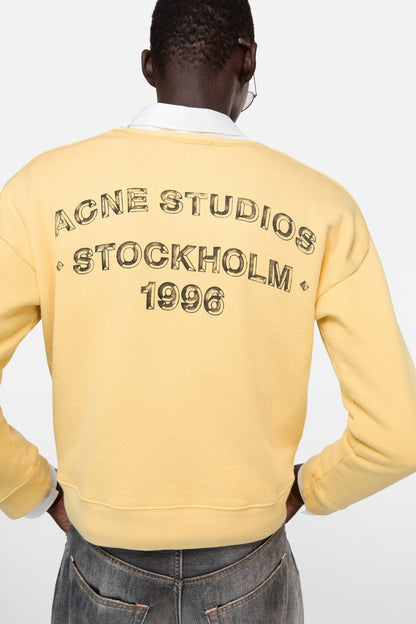 Sprayed logo sweatshirt - Light yellow