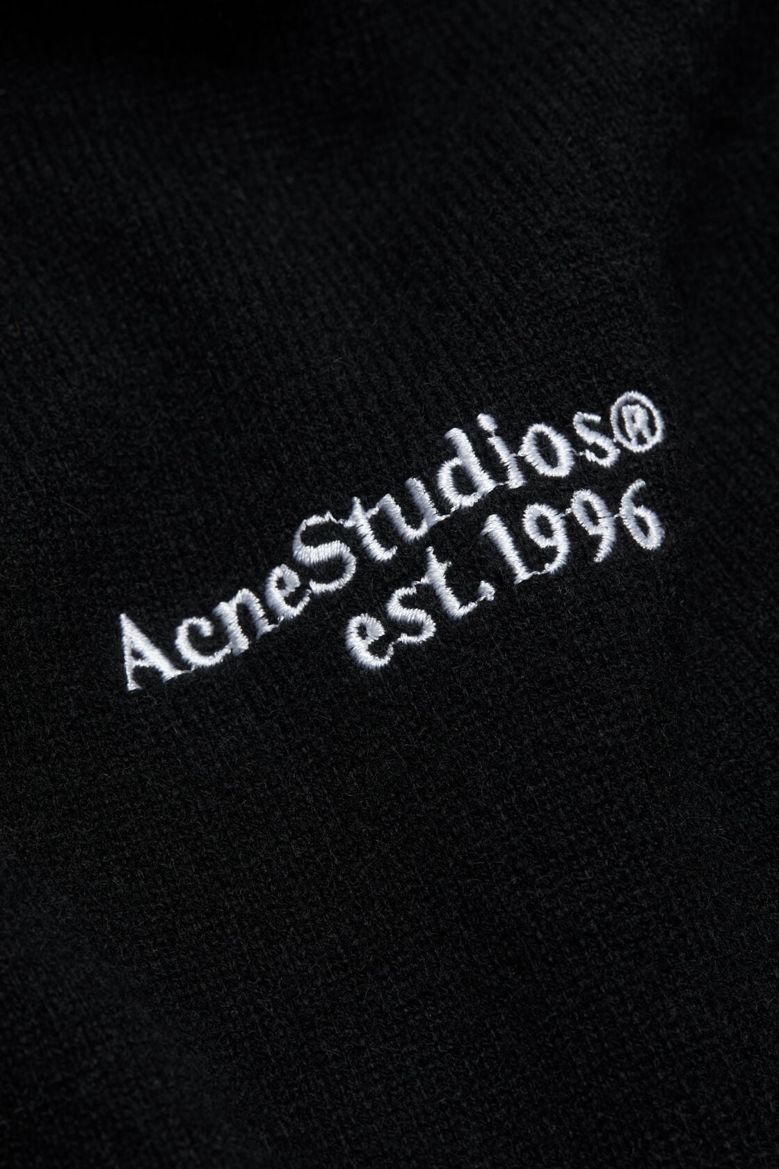 Wool knit polo - Black