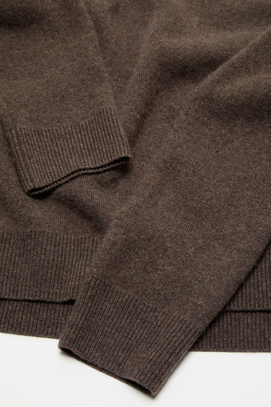 Cashmere sweater with logo - Walnut brown
