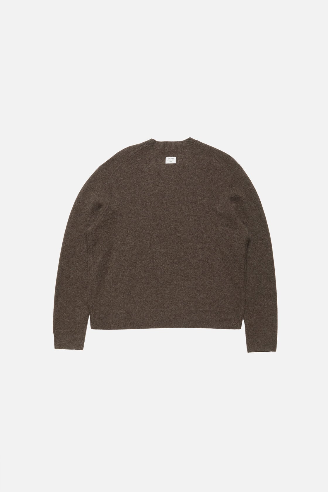 Cashmere sweater with logo - Walnut brown
