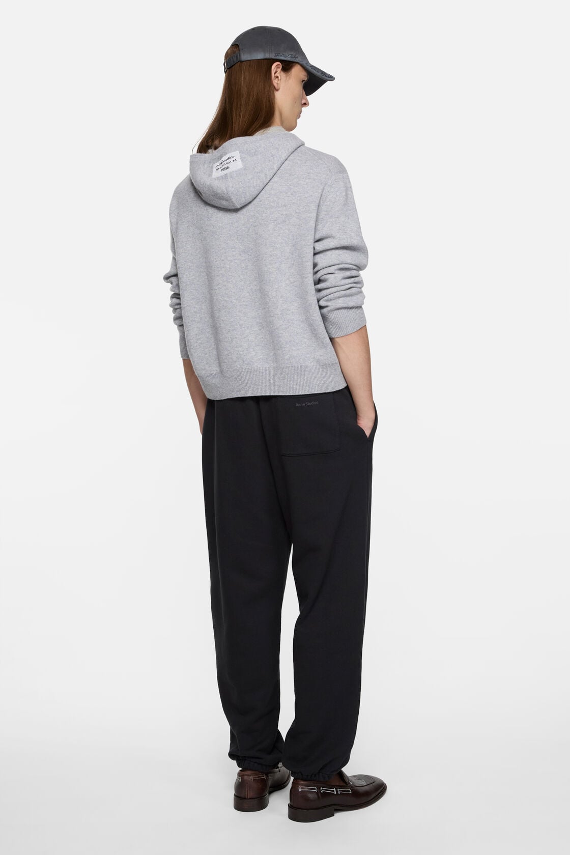 Cashmere hoodie - Cold grey melange