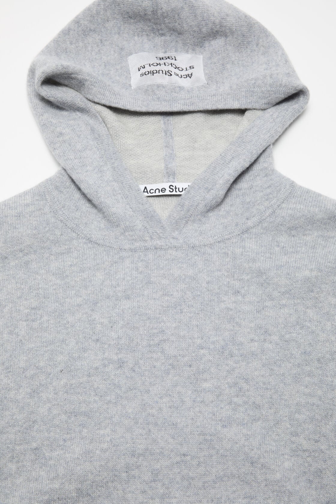 Cashmere hoodie - Cold grey melange