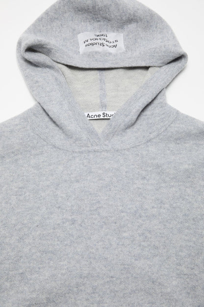 Cashmere hoodie - Cold grey melange