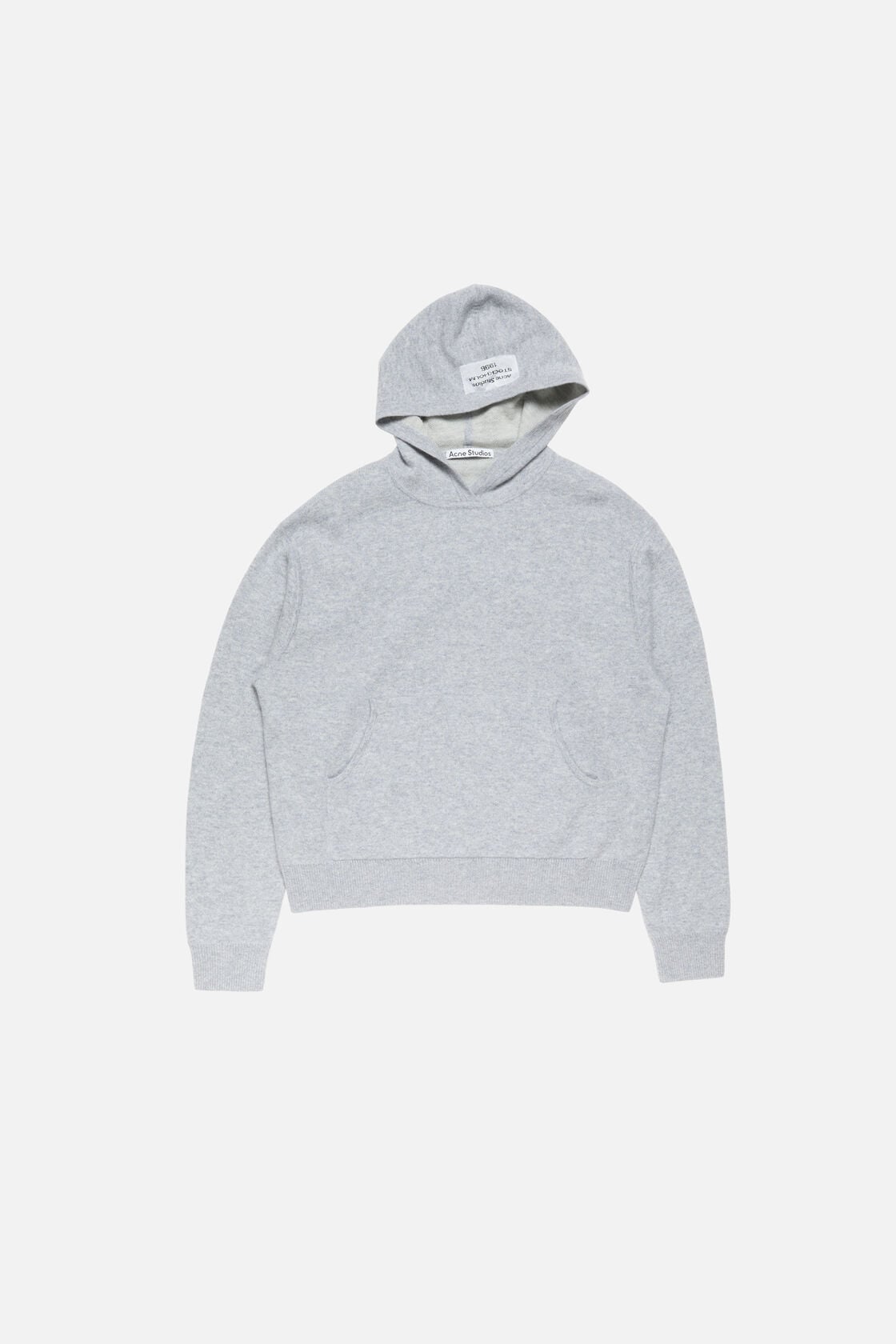 Cashmere hoodie - Cold grey melange