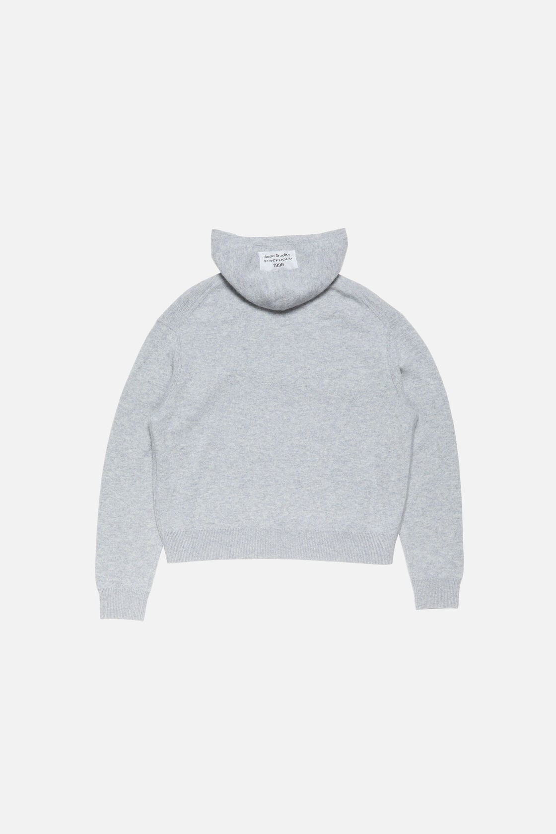 Cashmere hoodie - Cold grey melange
