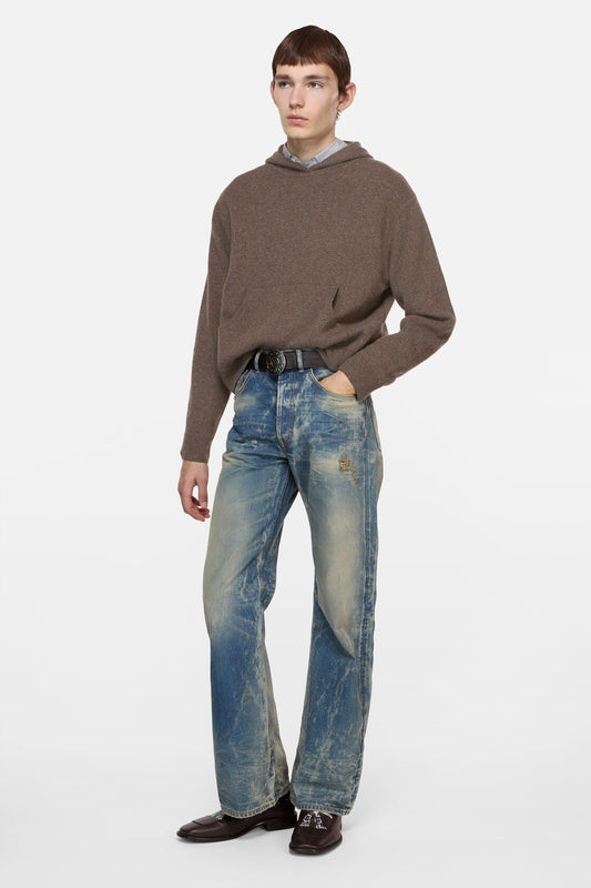 Cashmere hoodie - Walnut brown