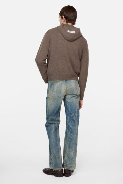Cashmere hoodie - Walnut brown