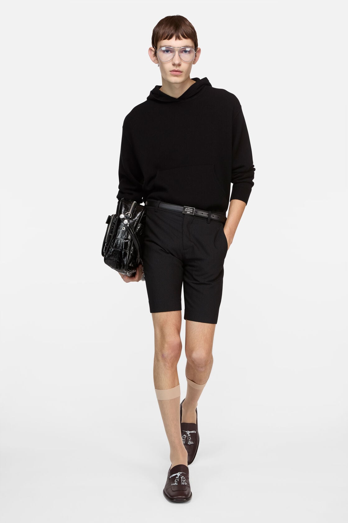 Cashmere hoodie - Black