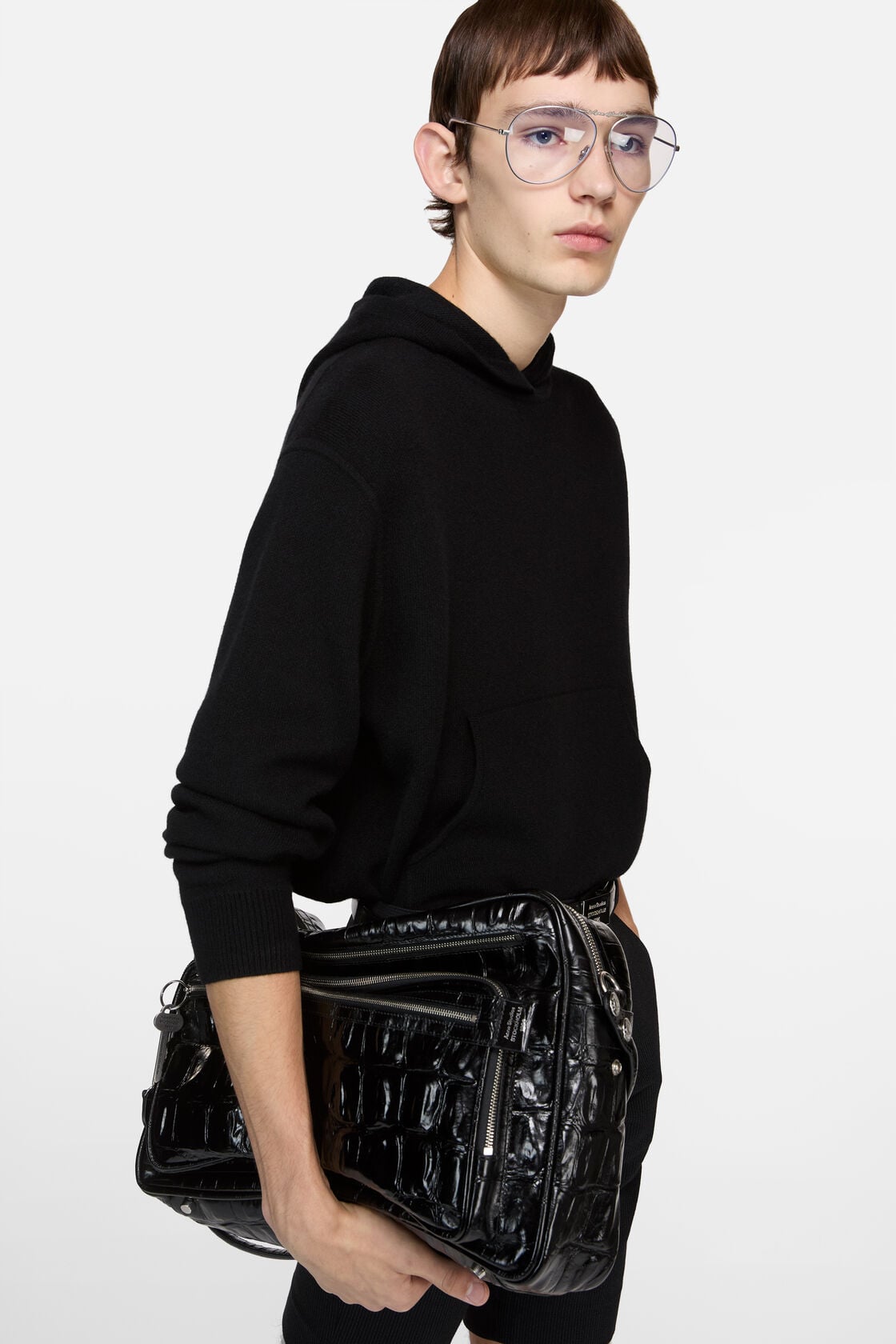 Cashmere hoodie - Black