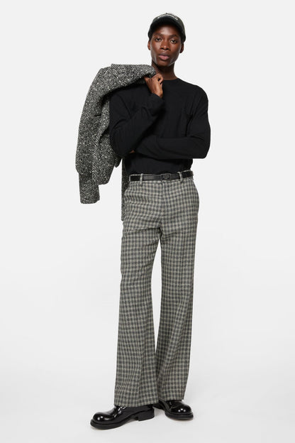 Cashmere sweater with pocket - Black
