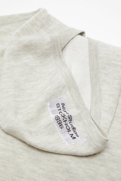 Cashmere hoodie - Light Grey Melange