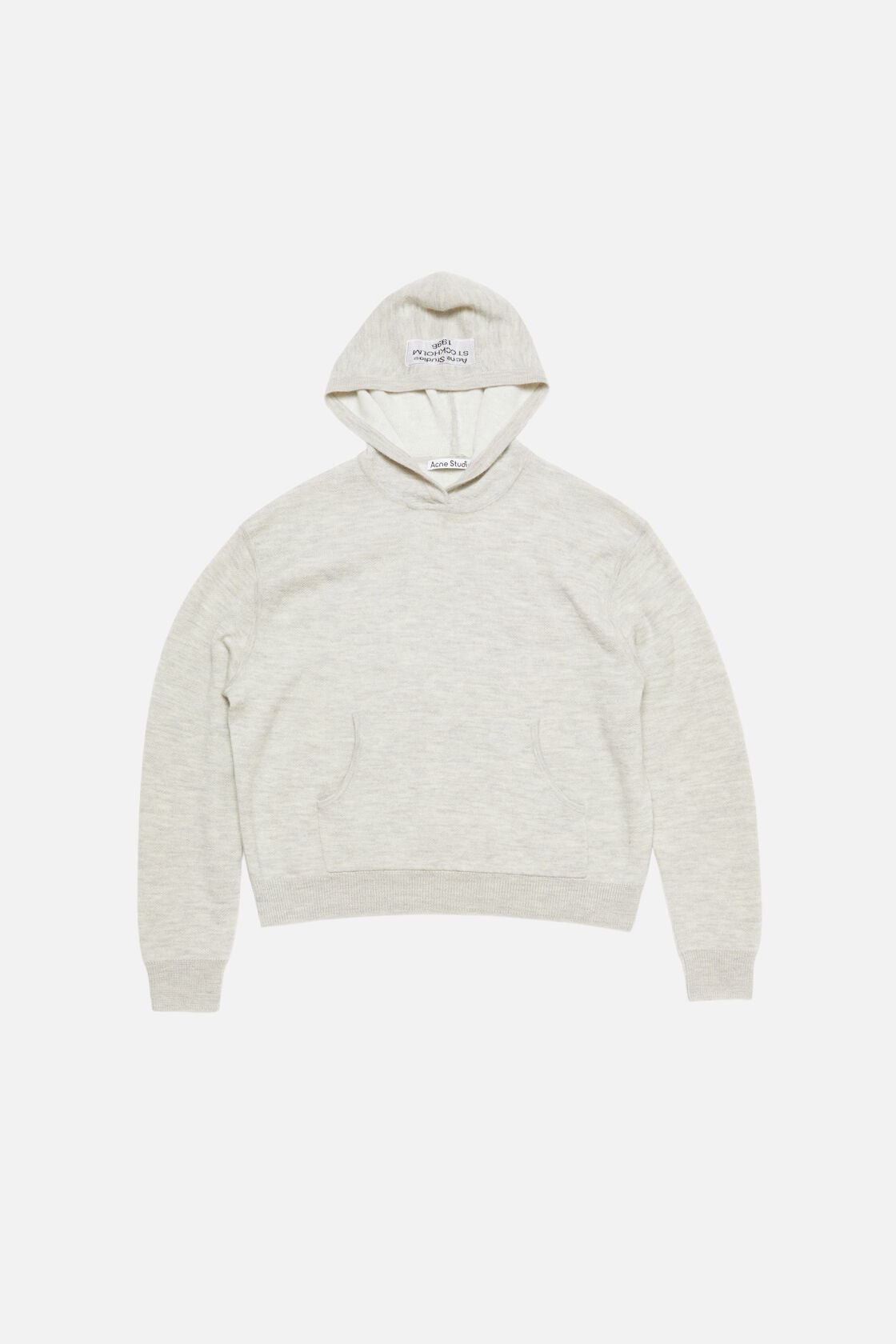Cashmere hoodie - Light Grey Melange