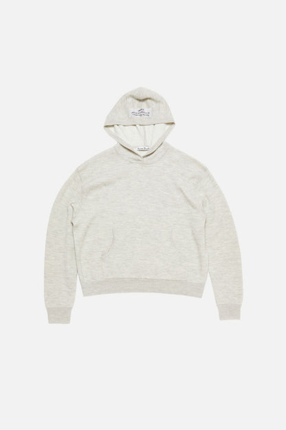 Cashmere hoodie - Light Grey Melange