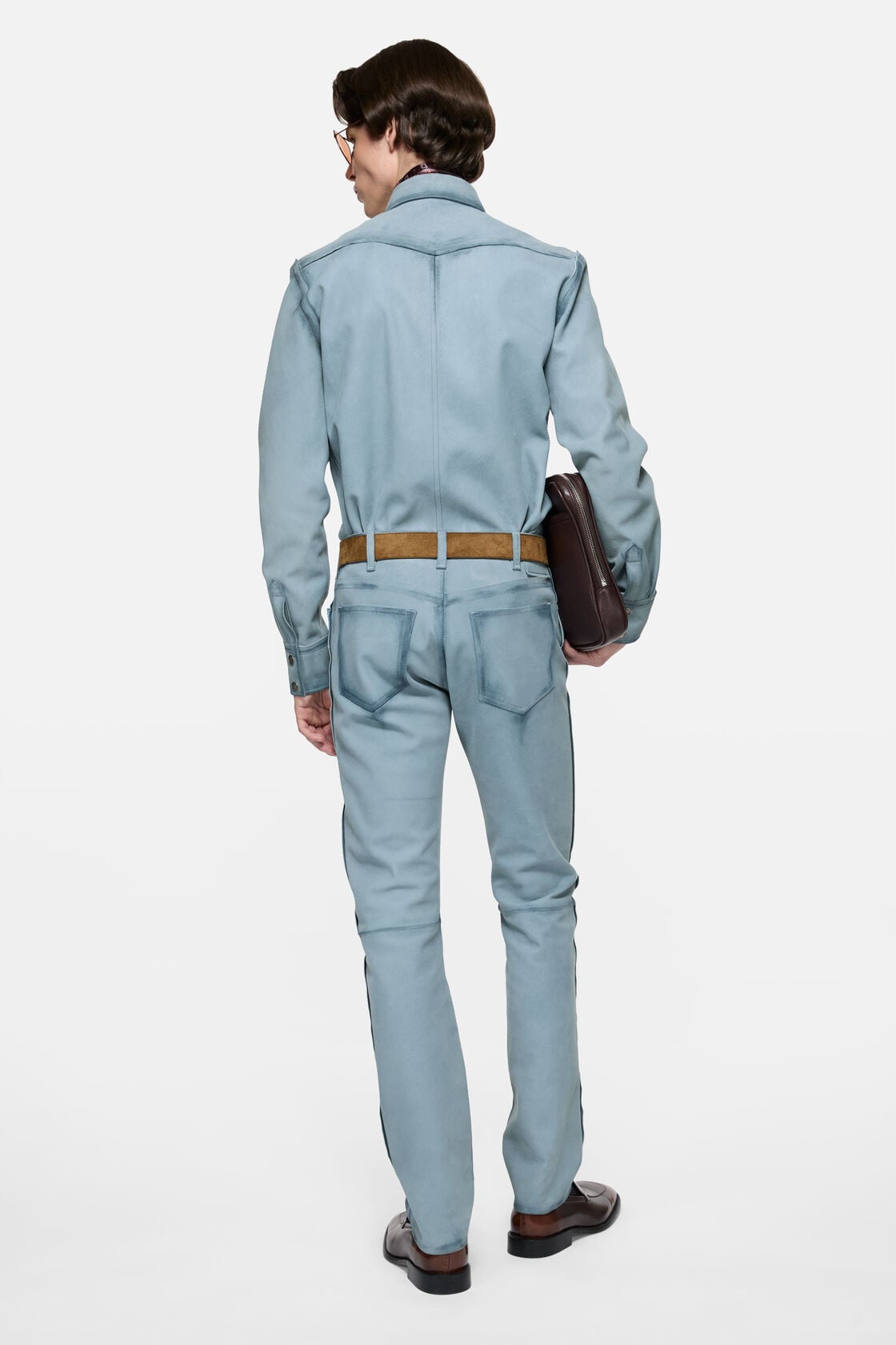 Suede trousers - 1979 - Light blue